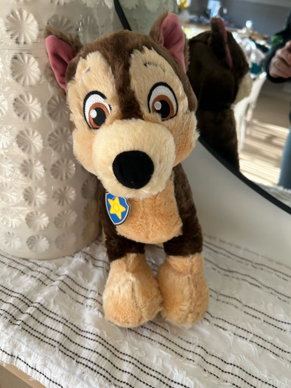 Paw Patrol Build a Bear Chase Brown and Cream Plush Police Pup - Picture 5 of 6